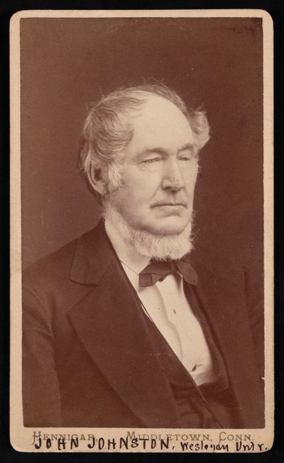 Portret van John Johnston 1806-1879, voor 1876 door Hennigar Bros