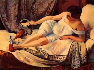 Vrouw opstaand door Henri Charles Manguin