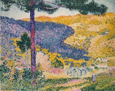 Vallei met spar (Schaduw op de berg) door Henri Edmond Cross