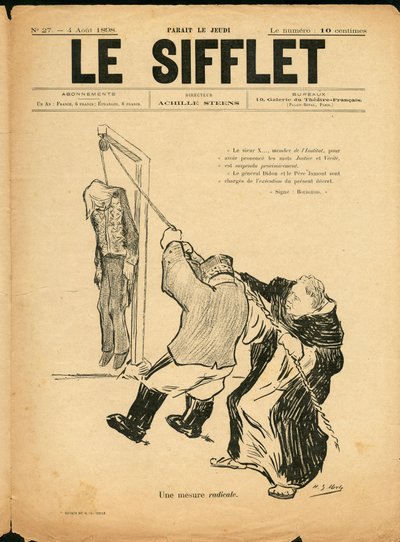 Le Whistle, nummer 27, Satirisch in Zwart & Wit door Henri Gabriel Ibels