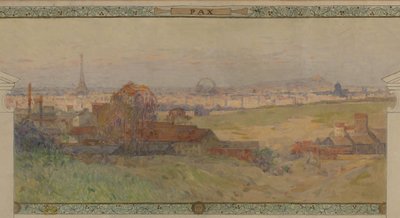 Schets voor de Salle des Fêtes in het stadhuis van Vanves: Vrede door Henri Gaston Darien