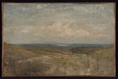 Landschap van heuvels door Henri Joseph Harpignies