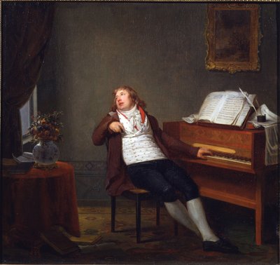 Portret van de pianist en componist Johann Ladislaus Dussek door Henri Pierre Danloux
