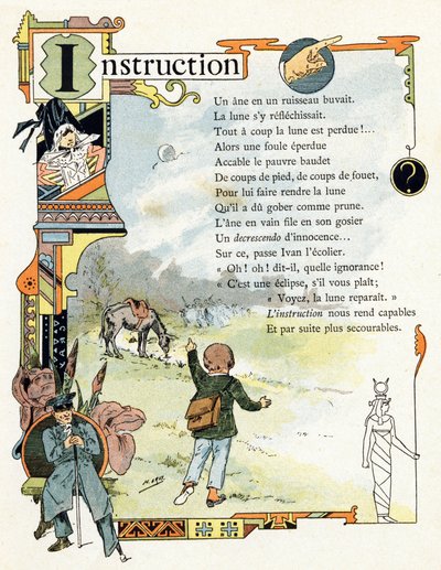 Illustratie voor "Alphabet of good examples", ca. 1890 door Henri (1858 1924) Gray