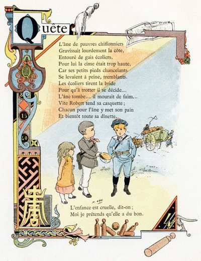 Illustratie voor "Alphabet of good examples", ca. 1890 door Henri (1858 1924) Gray