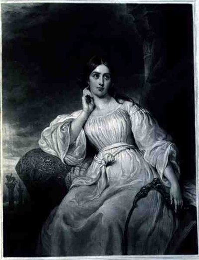 Madame Malibran in de rol van Desdemona, gegraveerd door Charles Turner, c.1830s door Henri (after) Decaisne