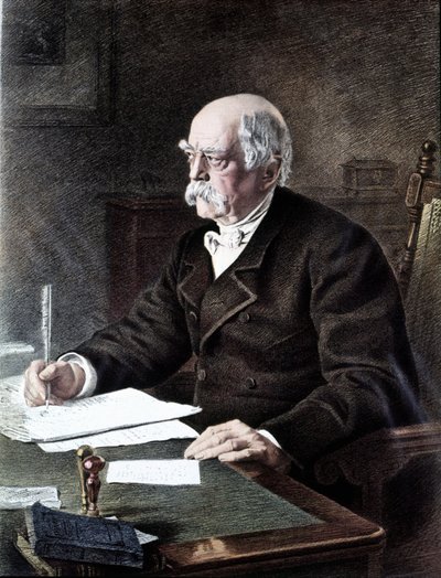 Otto, Prins von Bismarck (1815 - 1898), Duitse staatsman volgens het schilderij van Allerheiligen door Henri (after) Toussaint