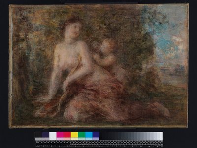 Venus en Cupido, voor 1904 door Henri (attr. to) Fantin Latour