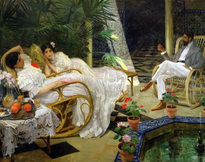 De patio door Henri Achille Zo