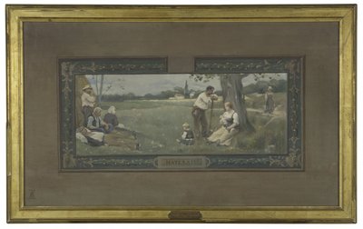 Schets voor de trouwzaal van het stadhuis van het 14e arrondissement: Moederschap, in 1889 door Henri Adrien Tanoux