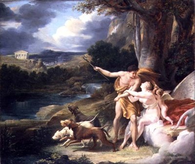 Venus en Adonis door Henri Alexandre Georges Regnault