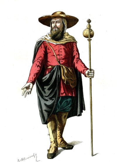 De voorbijgaande pelgrim door Henri Allouard
