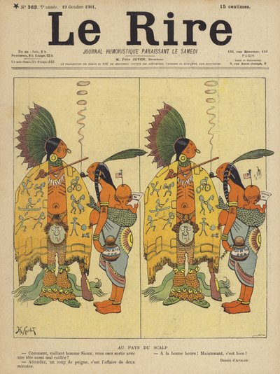 Illustratie voor Le Rire door Henri Avelot