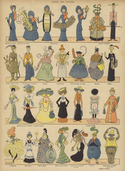 Illustratie voor Le Rire door Henri Avelot