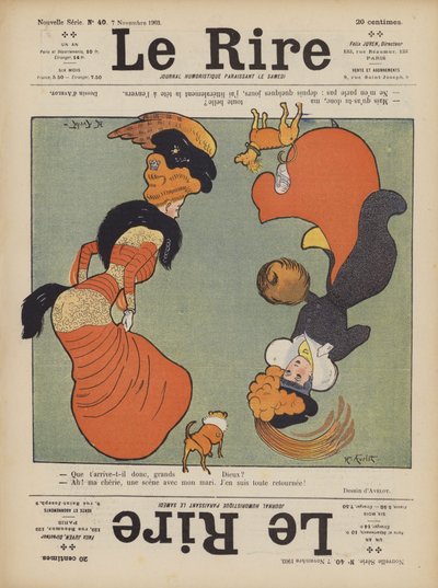 Illustratie voor Le Rire door Henri Avelot