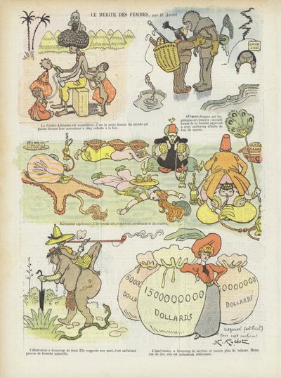 Illustratie voor Le Rire door Henri Avelot
