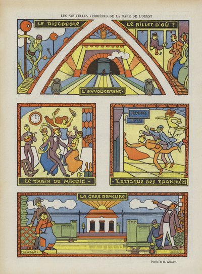 Illustratie voor Le Rire door Henri Avelot