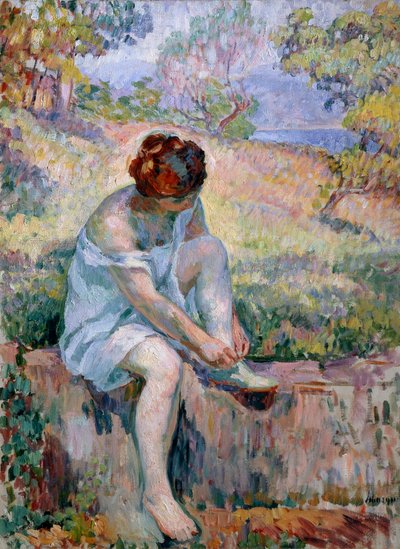 Voor het Baden door Henri Lebasque
