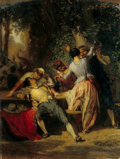 Cabaretscène door Henri Baron