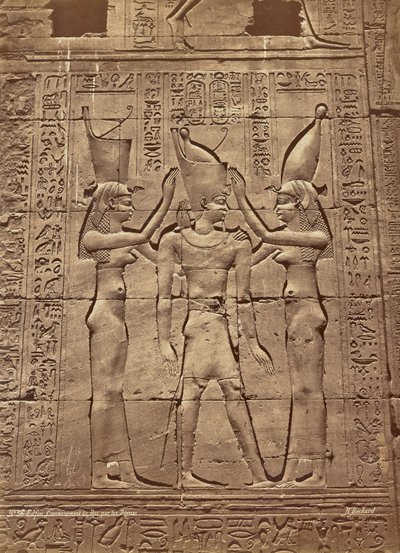 De kroning van de koning in Edfu door Désses door Henri Béchard