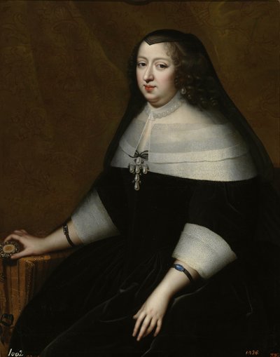 Portret van Anna van Oostenrijk 1601-1666 door Henri Beaubrun