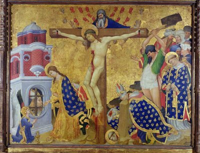 Het St. Denis Altaarstuk, voltooid in 1416 voor de Kerk van de Chartreuse van Champnol door Henri Bellechose