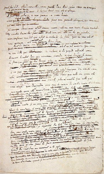 Een pagina van het originele manuscript van 