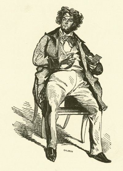 De theateragent door Henri Bonaventure (after) Monnier