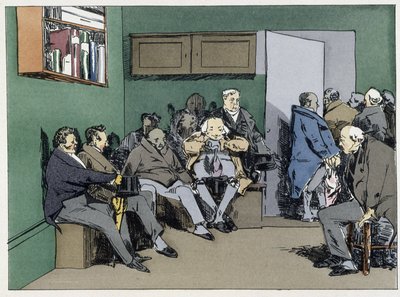 Een dag van horen - in "Administrative morals" door Henri Monnier door Henri Bonaventure Monnier