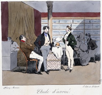 Studie van een advocaat - in 