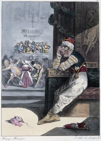 Het Carnaval: "Iedereen vindt zijn plezier waar hij het vindt" - in "Les pastemps" door Henri Monnier, ed. Delpech, Parijs door Henri Bonaventure Monnier