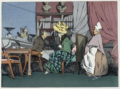 De heer het hoofd van de afdeling geeft een audiëntie - in 