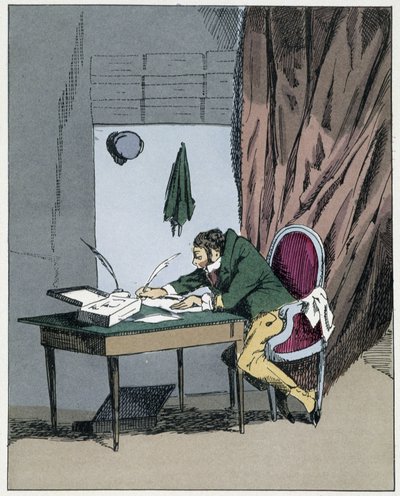 Supernumerair - in "Administrative mores" door Henri Monnier door Henri Bonaventure Monnier