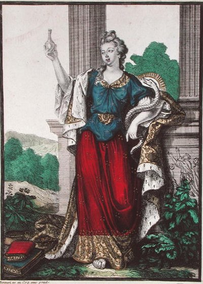 Allegorie van de geneeskunde door Henri Bonnart