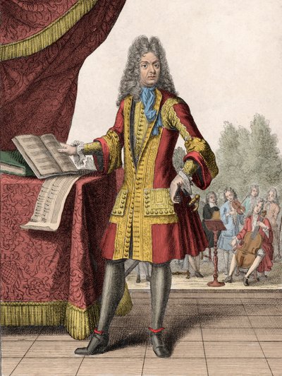 Portret van Jean-Baptiste Lully (1632-1687) door Henri Bonnart