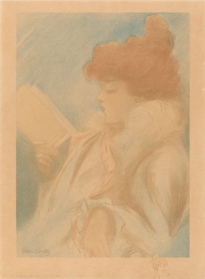 Lezende vrouw door Henri Boutet