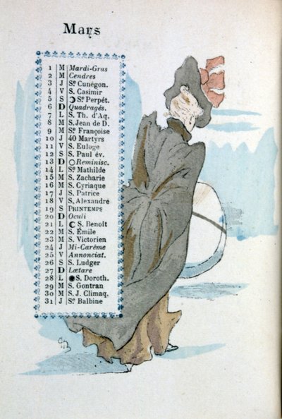 Maart door Henri Boutet