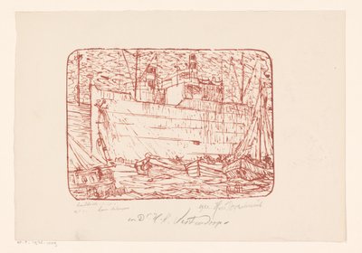 Haven te Antwerpen door Henri Braakensiek (signed by artist)
