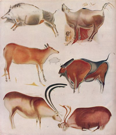 Meesterwerken van jagerskunstenaars aan het begin van de beschaving, ca. 1935 door Henri Breuil