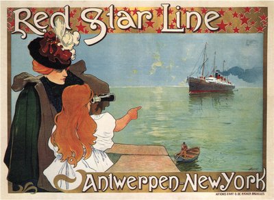 Red Star Line, 1899 door Henri Cassiers
