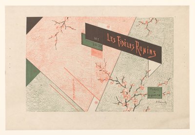 Omslag voor: T. Shunsui, Les fidèles Ronins, 1882 door Henri Charles Guérard
