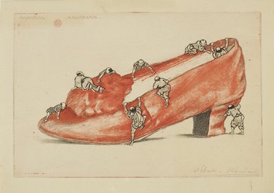 De aanval van de schoen door Henri Charles Guérard