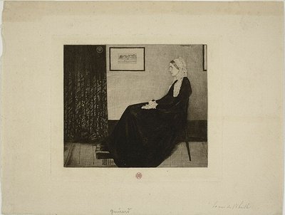 Whistlers moeder, naar Whistler door Henri Charles Guérard