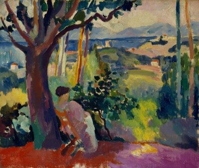 De maaltijd bij villa Demière door Henri Charles Manguin