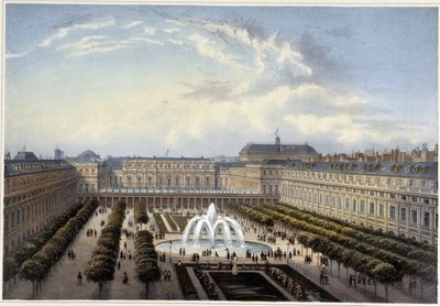Jardin du Palais-Royal, circa 1820 in 