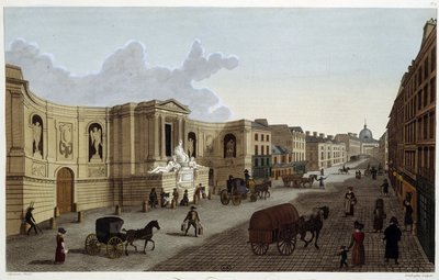 Fontein van de rue de Grenelle, circa 1820 in "Vues de Paris" door Courvoisier 1827 door Henri Courvoisier Voisin