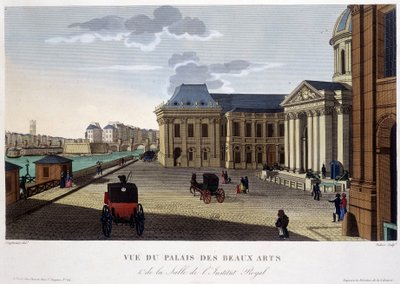 Paleis van Schone Kunsten en het Instituut, circa 1820 - in 