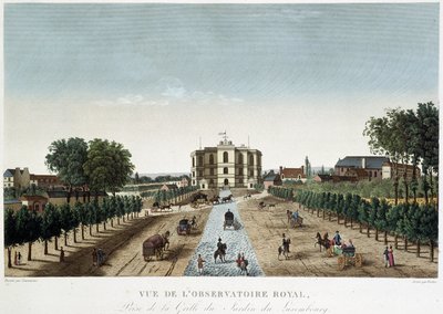 Zicht op het Koninklijk Observatorium - in Vues de Paris door Henri Courvoisier Voisin