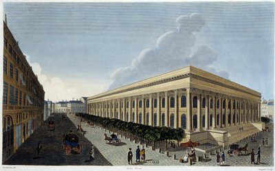 Uitzicht op de nieuwe Beurs en het Tribunal de Commerce - in 