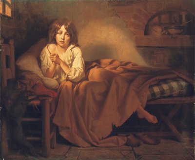 Dauphin Louis XVII in de Tempelgevangenis, 1851 door Henri Decaisne